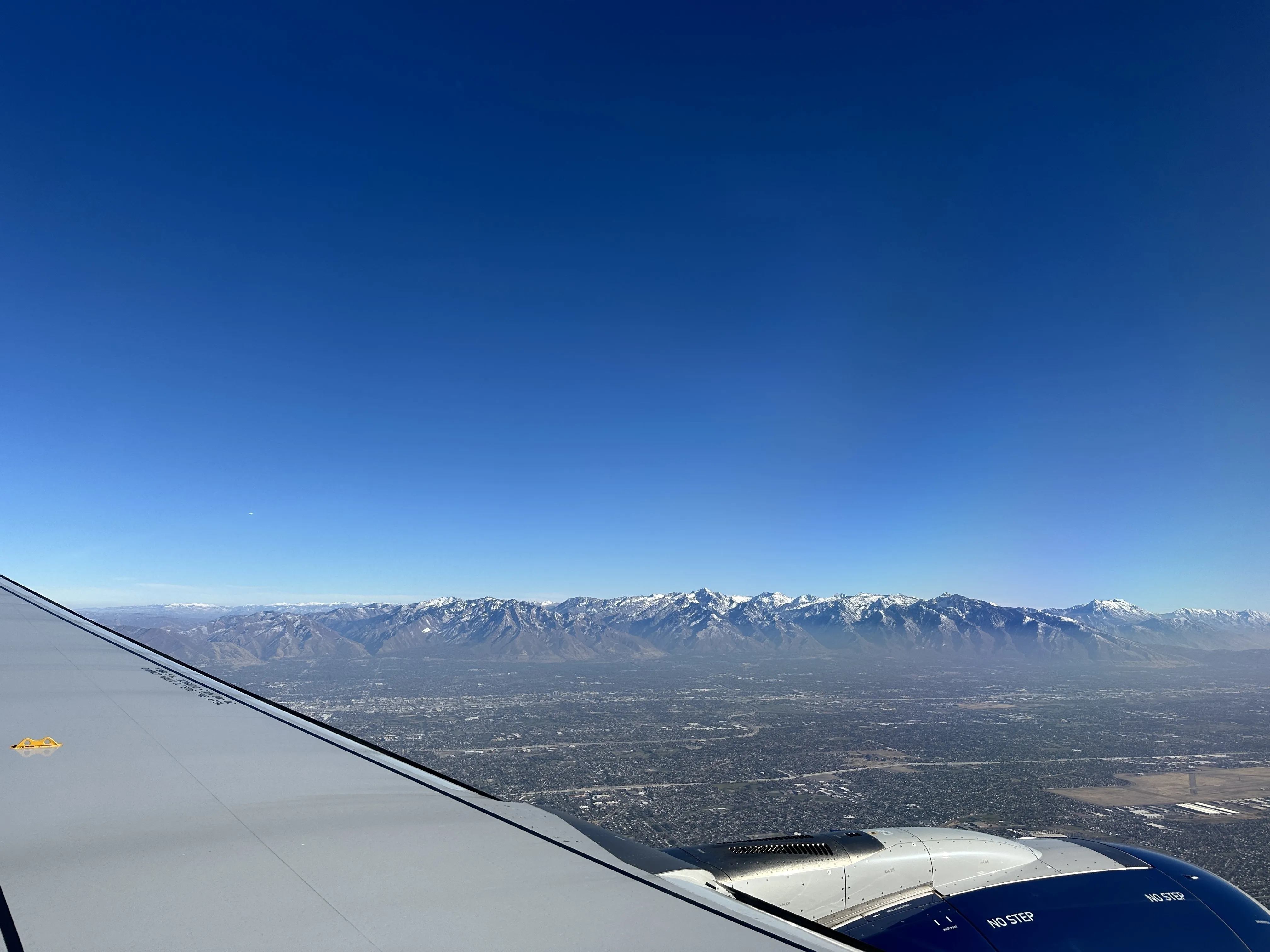 View on the descent