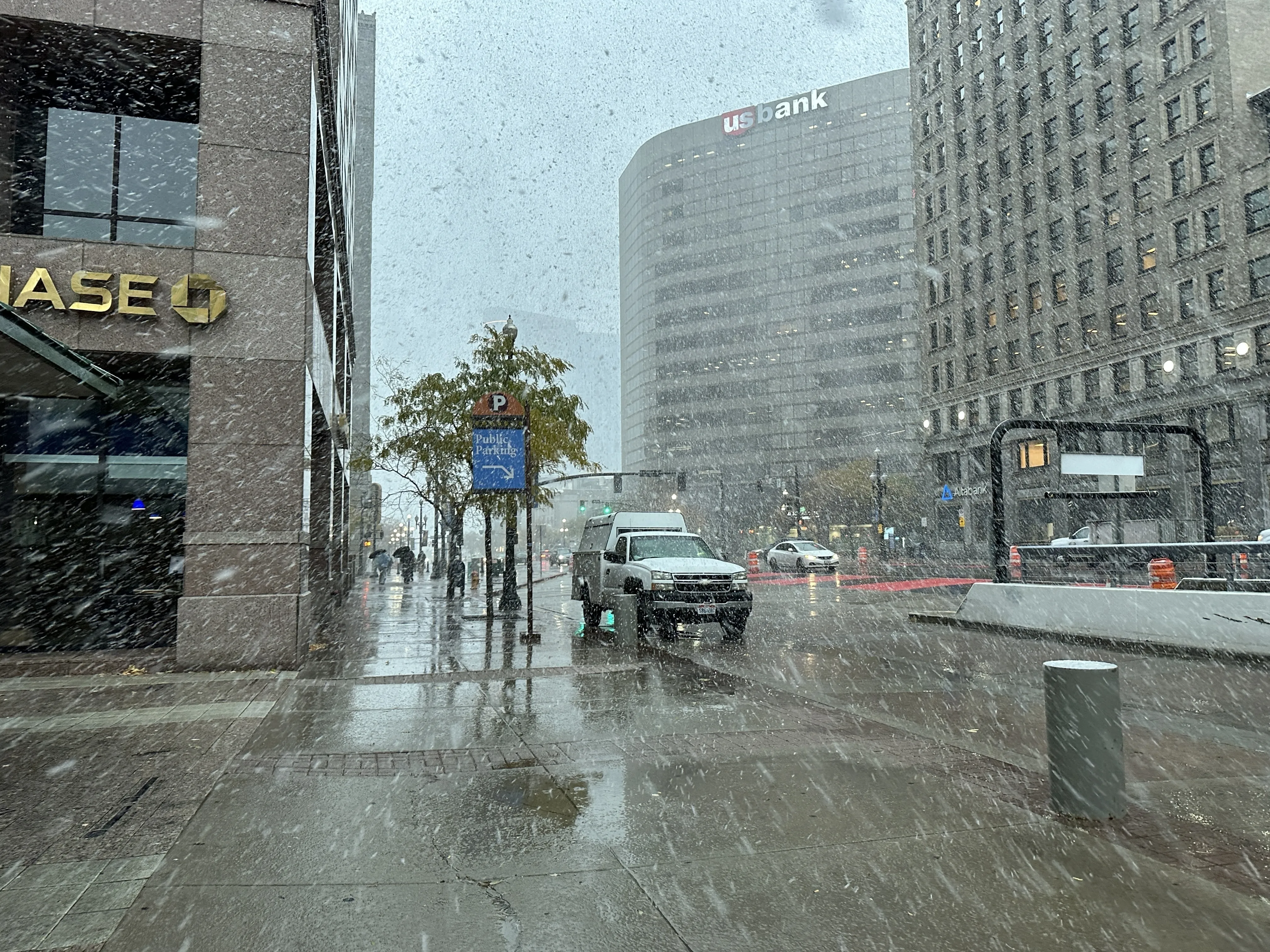 First snow in SLC